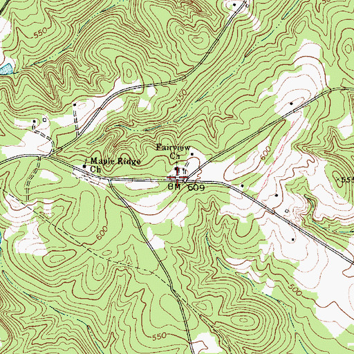 Topographic Map of Fairview Cemetery, SC