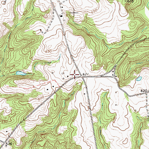 Topographic Map of Fawcett Cemetery, SC