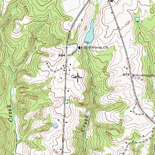 Topographic Map of Gallman Cemetery, SC
