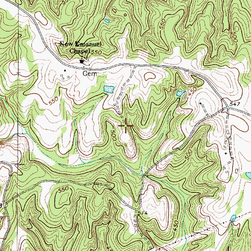 Topographic Map of Gist - Giles - Pinckneyville Cemetery, SC
