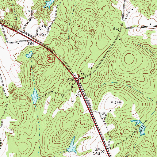 Topographic Map of Gregory (historical), SC