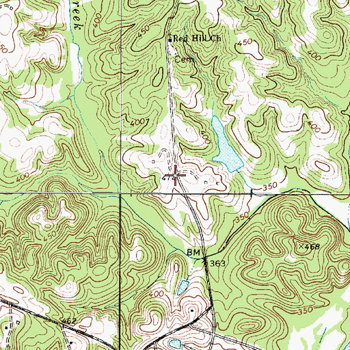 Topographic Map of Hainey School (historical), SC