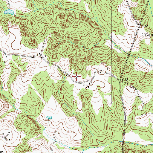 Topographic Map of Hancock Cemetery, SC