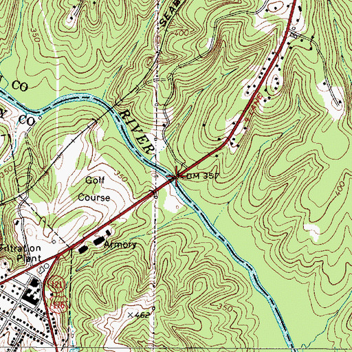 Topographic Map of Hendricks Falls, SC