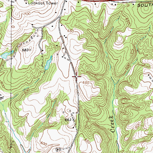 Topographic Map of Humphriesville (historical), SC