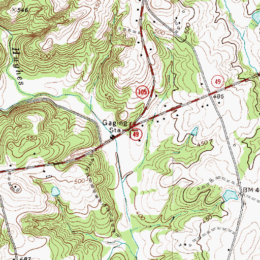 Topographic Map of Johnson School (historical), SC