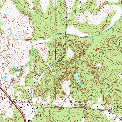 Topographic Map of Kelly School (historical), SC