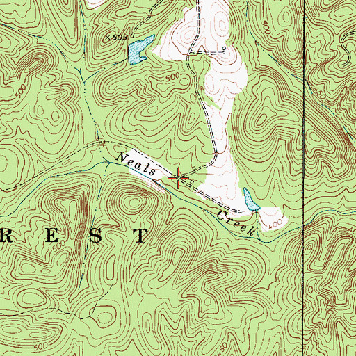 Topographic Map of Meador (historical), SC