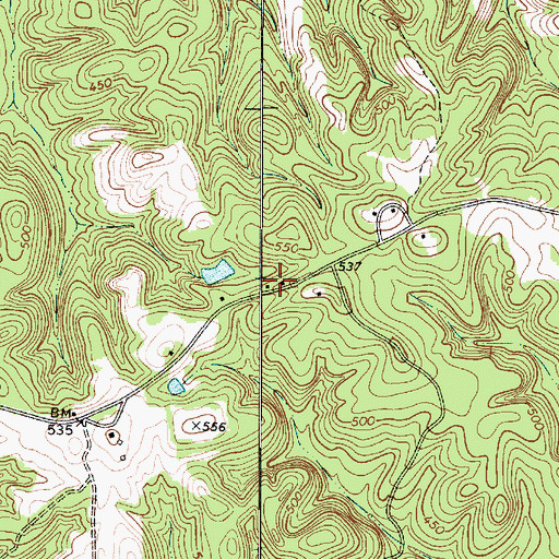 Topographic Map of Meador School (historical), SC