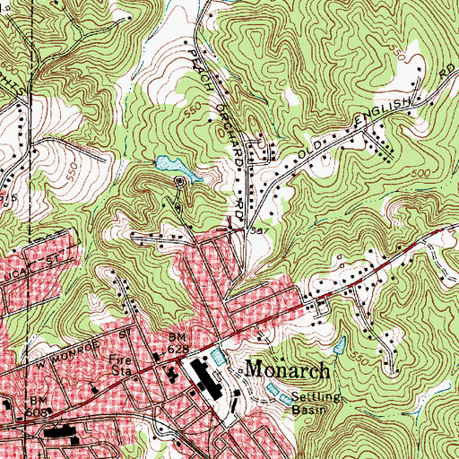 Topographic Map of Morningside Baptist Church, SC
