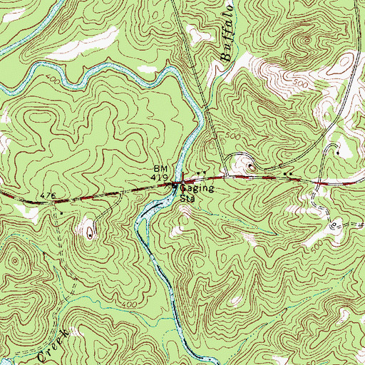 Topographic Map of Murphy Bridge, SC