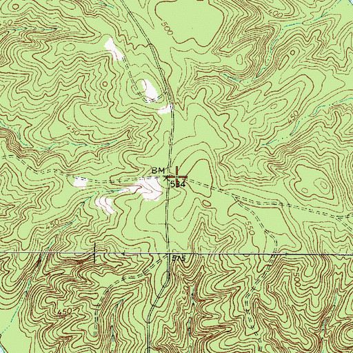 Topographic Map of New Chapel Church (historical), SC