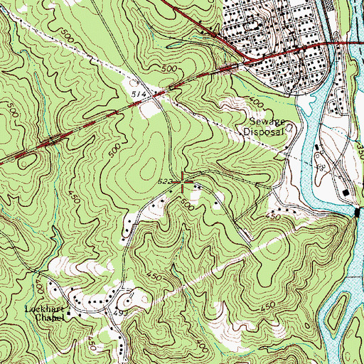 Topographic Map of No Mans Land (historical), SC