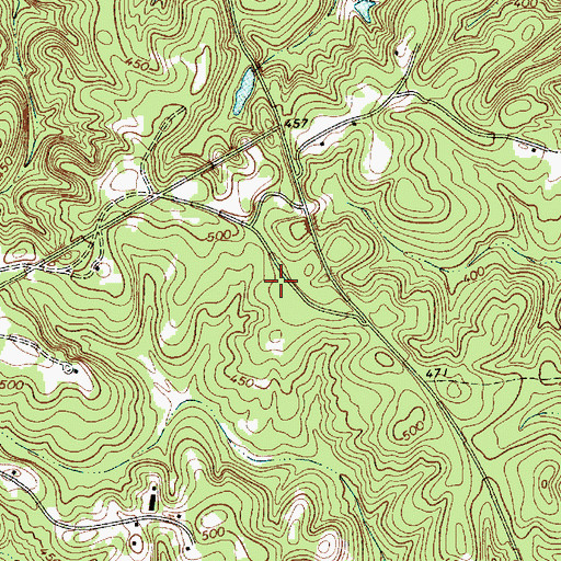 Topographic Map of Paradise School (historical), SC