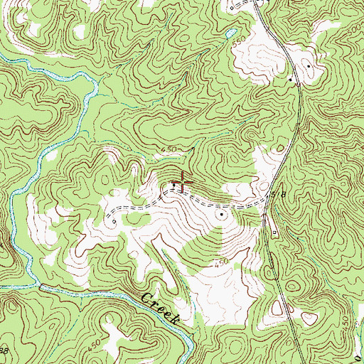 Topographic Map of Parks Cemetery, SC