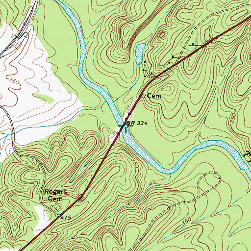 Topographic Map of Rogers Ferry (historical), SC