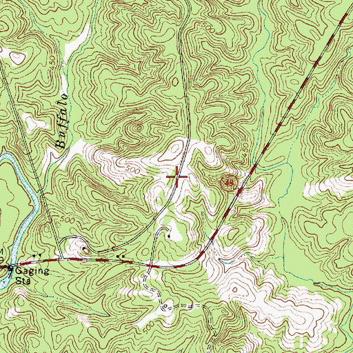 Topographic Map of Sanders Cemetery, SC