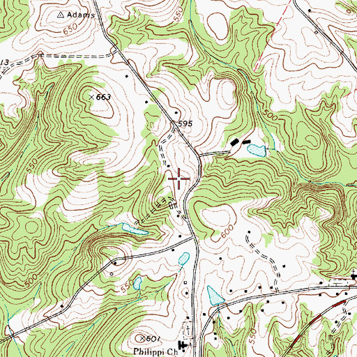 Topographic Map of Scales Cemetery, SC