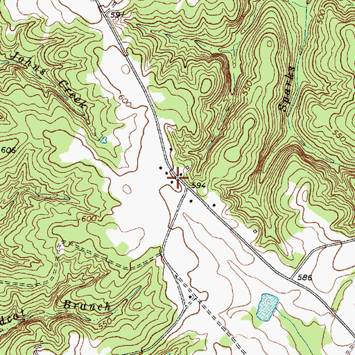 Topographic Map of Sedalia School (historical), SC