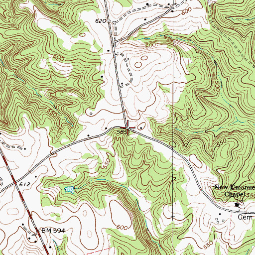 Topographic Map of Simmon Tree (historical), SC