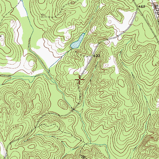 Topographic Map of Sims Chapel School (historical), SC