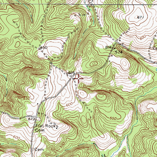Topographic Map of Smith Cemetery, SC