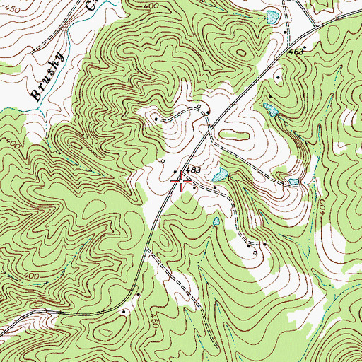Topographic Map of Tinker Creek School (historical), SC