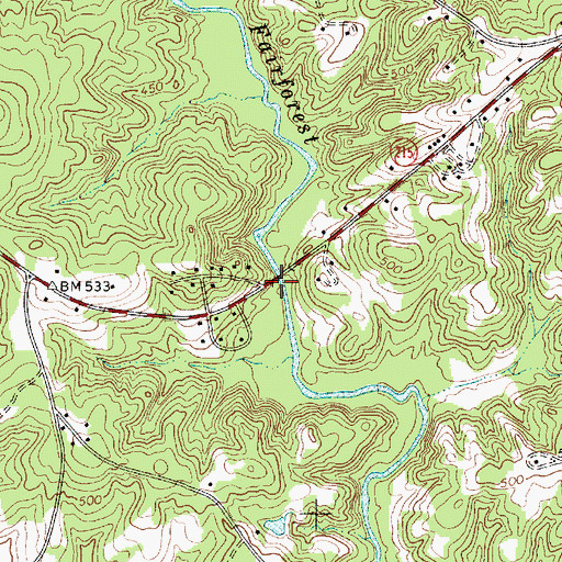 Topographic Map of Upper Rice Bridge, SC