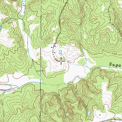 Topographic Map of Wallace Cemetery, SC