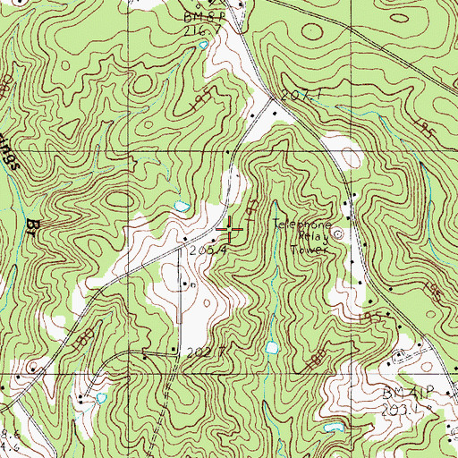 Topographic Map of West Springs Church (historical), SC