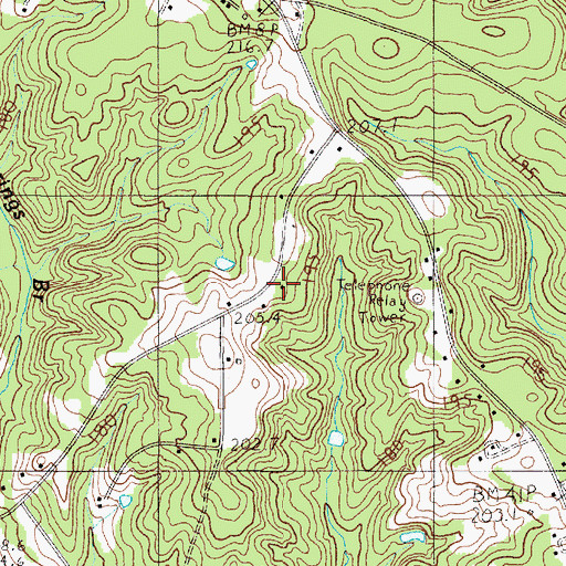 Topographic Map of West Springs School (historical), SC