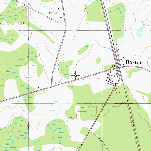 Topographic Map of Barton School (historical), SC