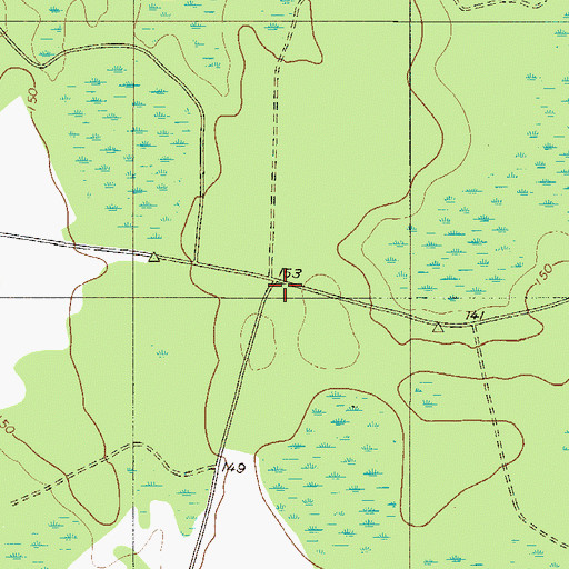 Topographic Map of Cherry Hill School (historical), SC