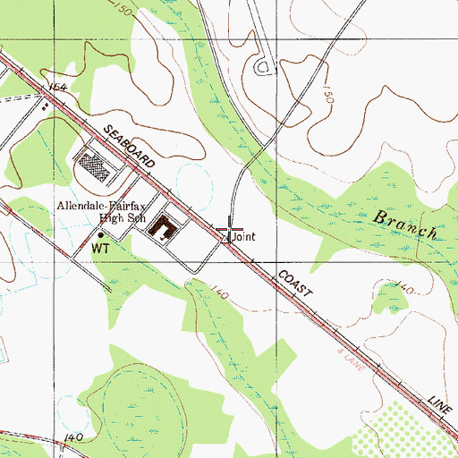 Topographic Map of Coalla (historical), SC