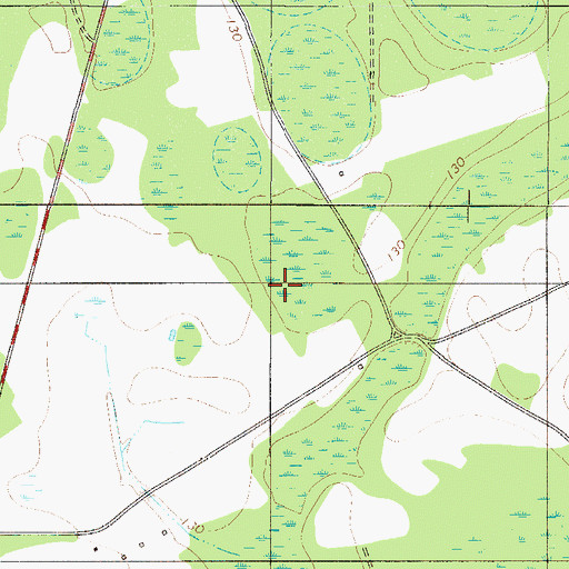 Topographic Map of Cypress Pond Church (historical), SC