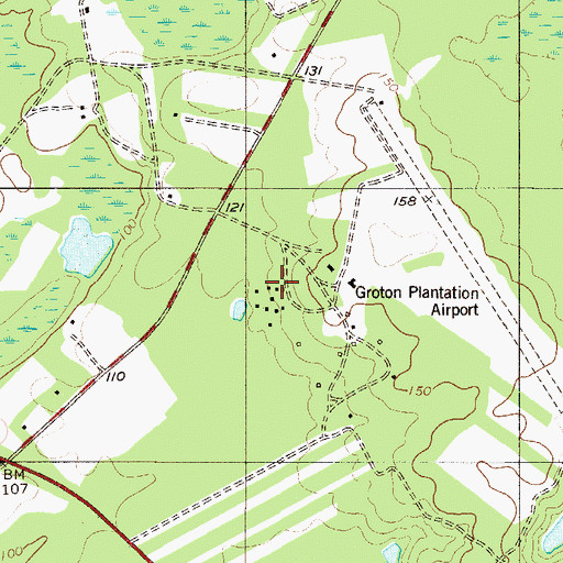 Topographic Map of Grotan Plantation, SC