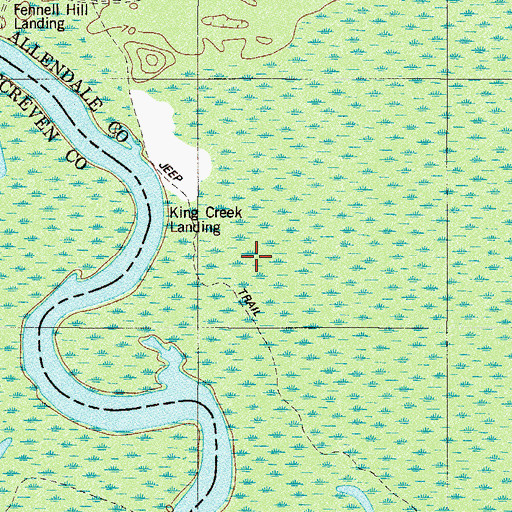 Topographic Map of Horsepen Gut, SC