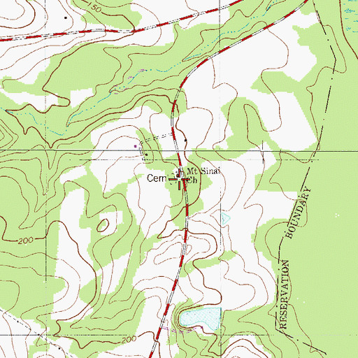 Topographic Map of Jack Wood School (historical), SC