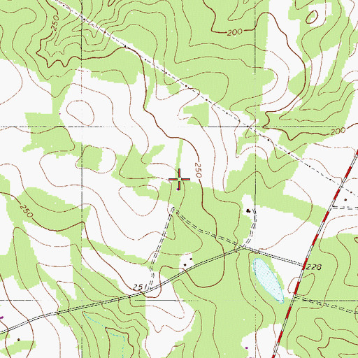 Topographic Map of Jackwood Pond School (historical), SC