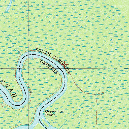 Topographic Map of Martin Spring Run, SC