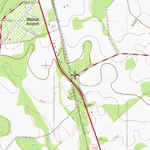Topographic Map of Mathis (historical), SC