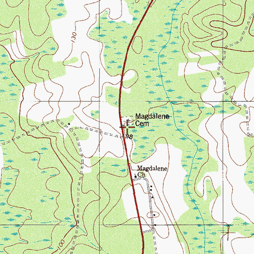 Topographic Map of McLean School (historical), SC