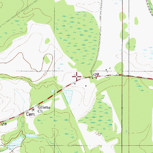 Topographic Map of Rosenwald School (historical), SC