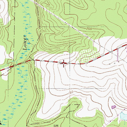 Topographic Map of Tabernacle Church (historical), SC