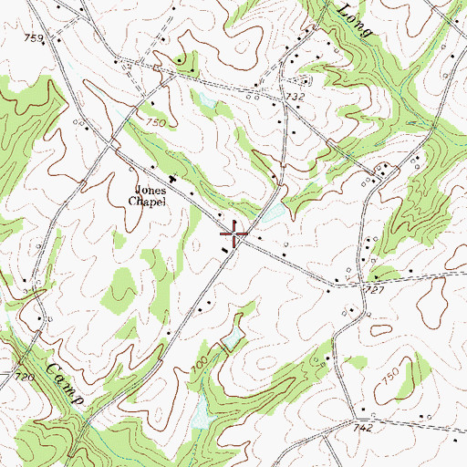 Topographic Map of Bethel School (historical), SC