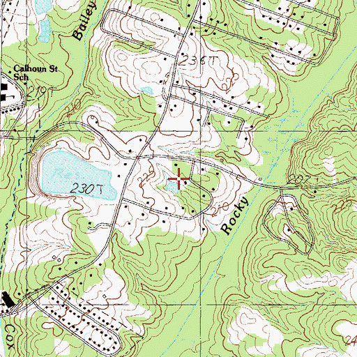 Topographic Map of Briarcliff, SC