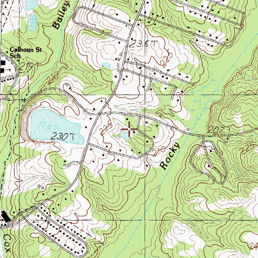 Topographic Map of Briarcliff, SC