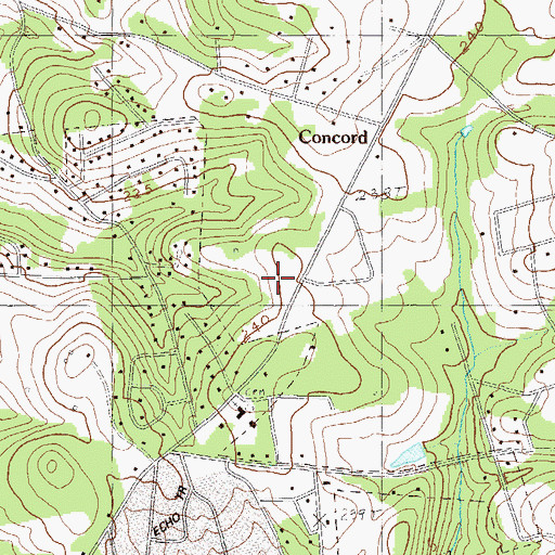 Topographic Map of Brittany Park, SC