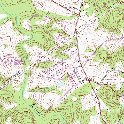 Topographic Map of Broadview Estates, SC