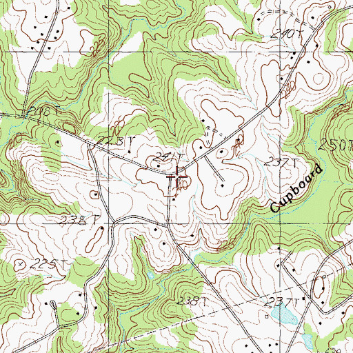 Topographic Map of Broadway School (historical), SC
